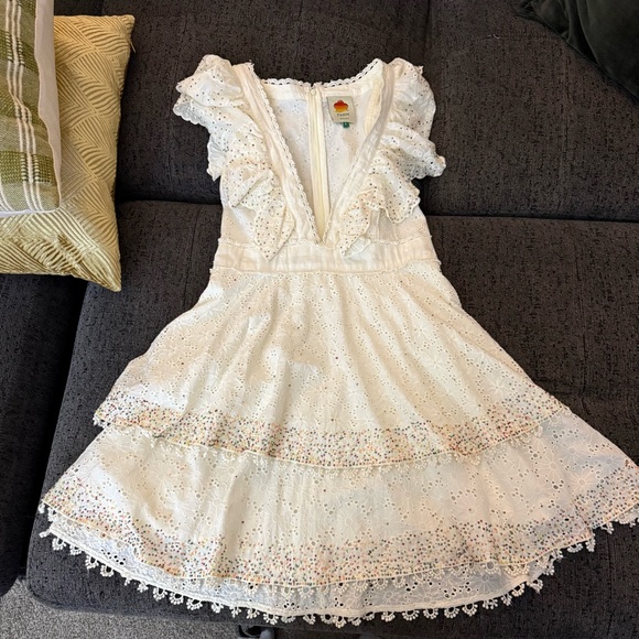 Farm Rio Eyelet Patch Beaded Mini Dress Size Small Retail $375
Amazing Condition - Picture 12 of 16